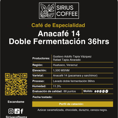 Anacafé 14 Double Fermentation 36hrs Coffee