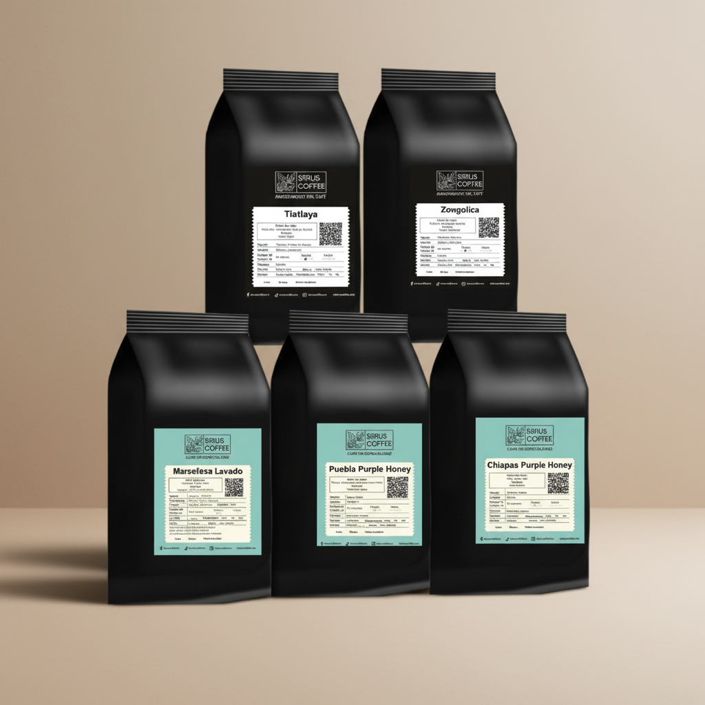 Set 5 Muestras de Café (500g total)