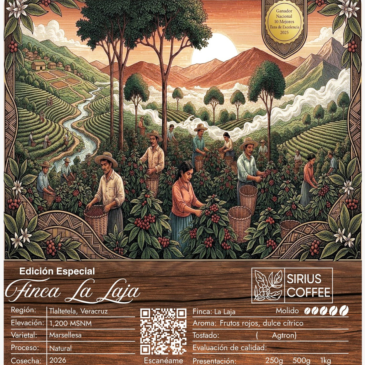 Finca La Laja Marsellesa Natural Coffee