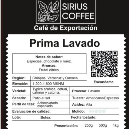 Café Prima Lavado Veracruz