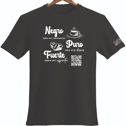 Playera Negro Puro Fuerte